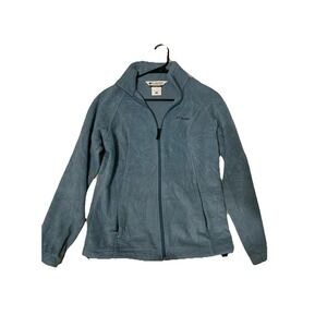 Columbia Full Zip Fleece Jacket Long Sleeves Sea Wave Women's Size S